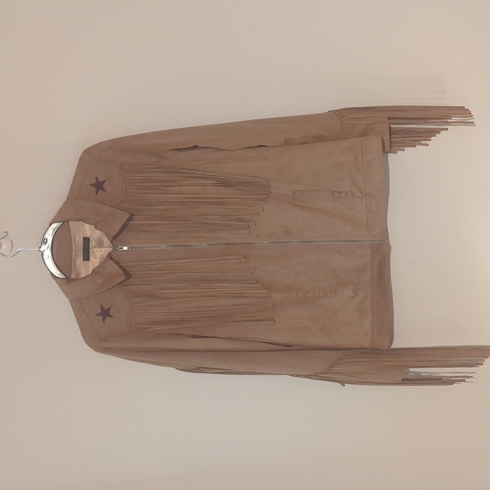 Tan Fringe Jacket